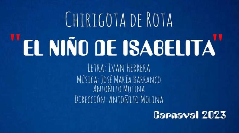 Chirigota El nio de Isabelita COAC2023